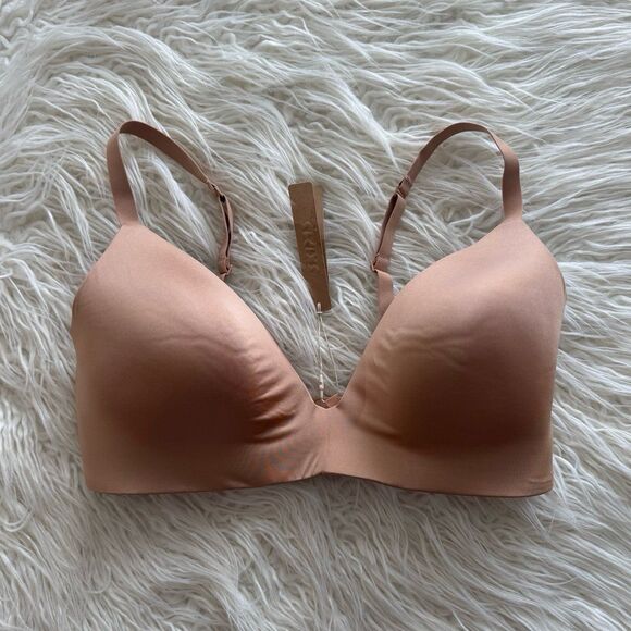 Skims Wireless Form T-shirt Bra Ochre Size 36DD - Picture 1 of 8